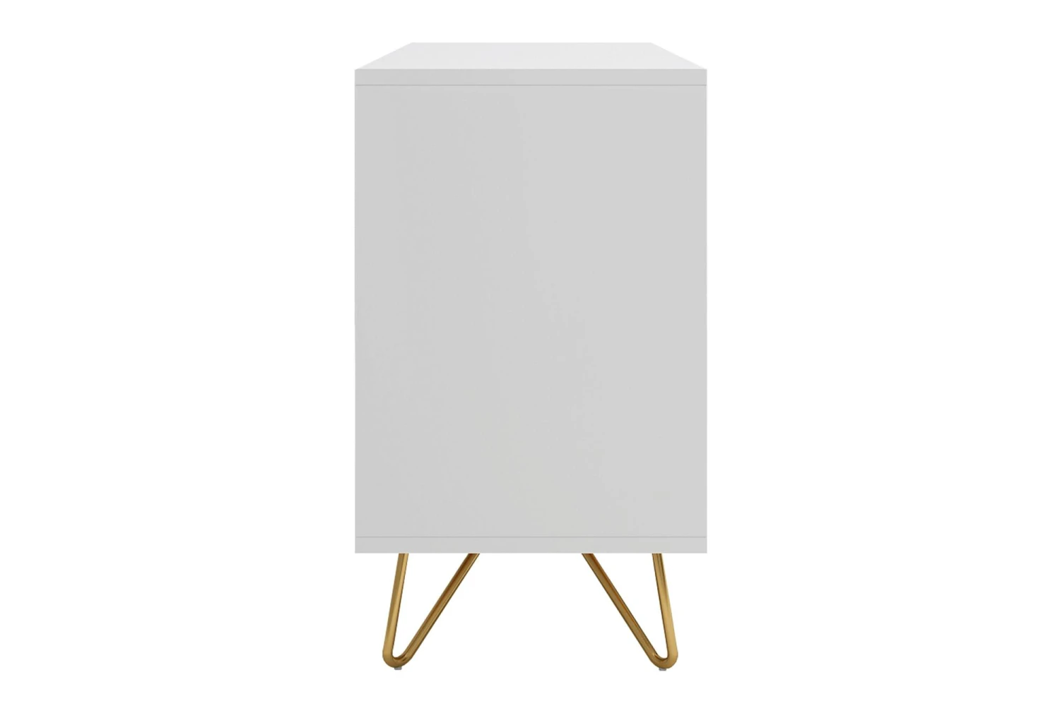 SalesFever Kommode Breit | 6 Schubladen Ausziehbar | Beine Metall Mit Messinglegierung | B 120 X T 40 X H 70 Cm | Weiß 9 SalesFever Kommode Breit | 6 Schubladen Ausziehbar | Beine Metall Mit Messinglegierung | B 120 X T 40 X H 70 Cm | Weiß – Bild 7