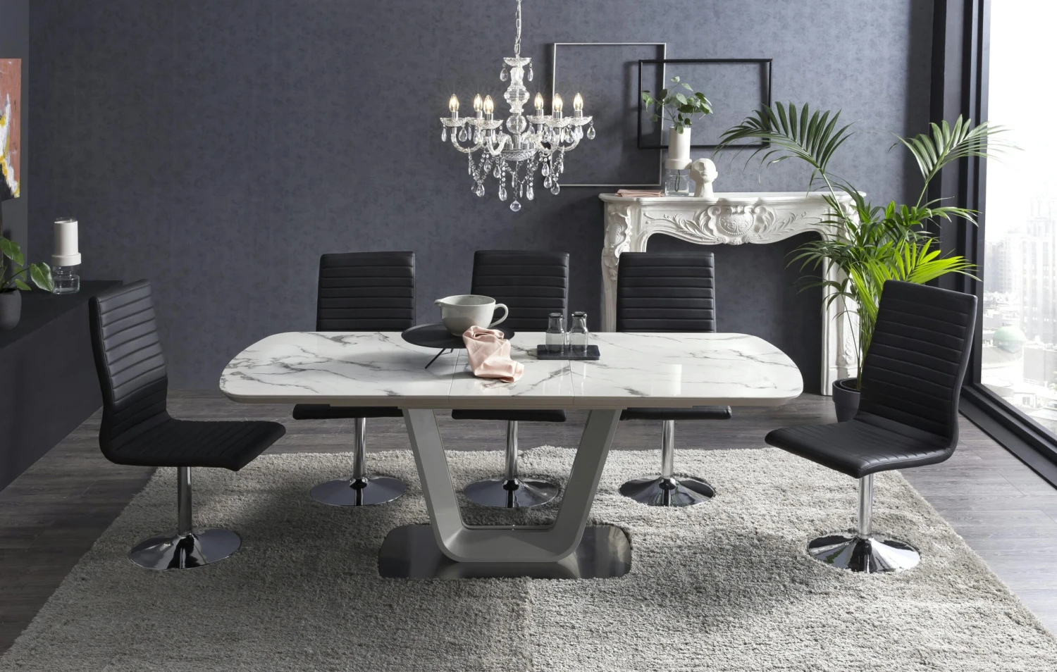 SalesFever Kronleuchter 135 Cm | 6-flammig | Metall Mit Klarem Acryl-Glas | B 59 X T 62 X H 135 Cm | Transparent 8 SalesFever Kronleuchter 135 Cm | 6-flammig | Metall Mit Klarem Acryl-Glas | B 59 X T 62 X H 135 Cm | Transparent – Bild 6