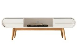 SalesFever TV-Lowboard | Korpus MDF-Holz | Beine Massivholz | B 140 X T 40 X H 55 Cm -SalesFever 6807f18f 524d 4f26 a76f c1c902f82982