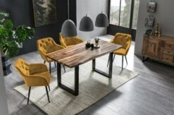 SalesFever Armlehnstuhl 2er-Set | Bezug Samt Matt Optik | Beine Metall | B 61 X T 68 X H 82 Cm | Beige – Schwarz 13 SalesFever Armlehnstuhl 2er-Set | Bezug Samt Matt Optik | Beine Metall | B 61 X T 68 X H 82 Cm | Beige – Schwarz -SalesFever 693ca989 4b63 44d5 97cd eed49ff27860 1