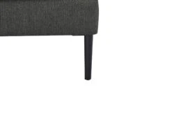 SalesFever Sofa 3-Sitzer | Bezug Strukturstoff | Gestell Metall Schwarz | B 194 X T 79 X H 78 Cm | Anthrazit -SalesFever 6d1e8919 aa8e 49da 8a88 59a6899b2a19