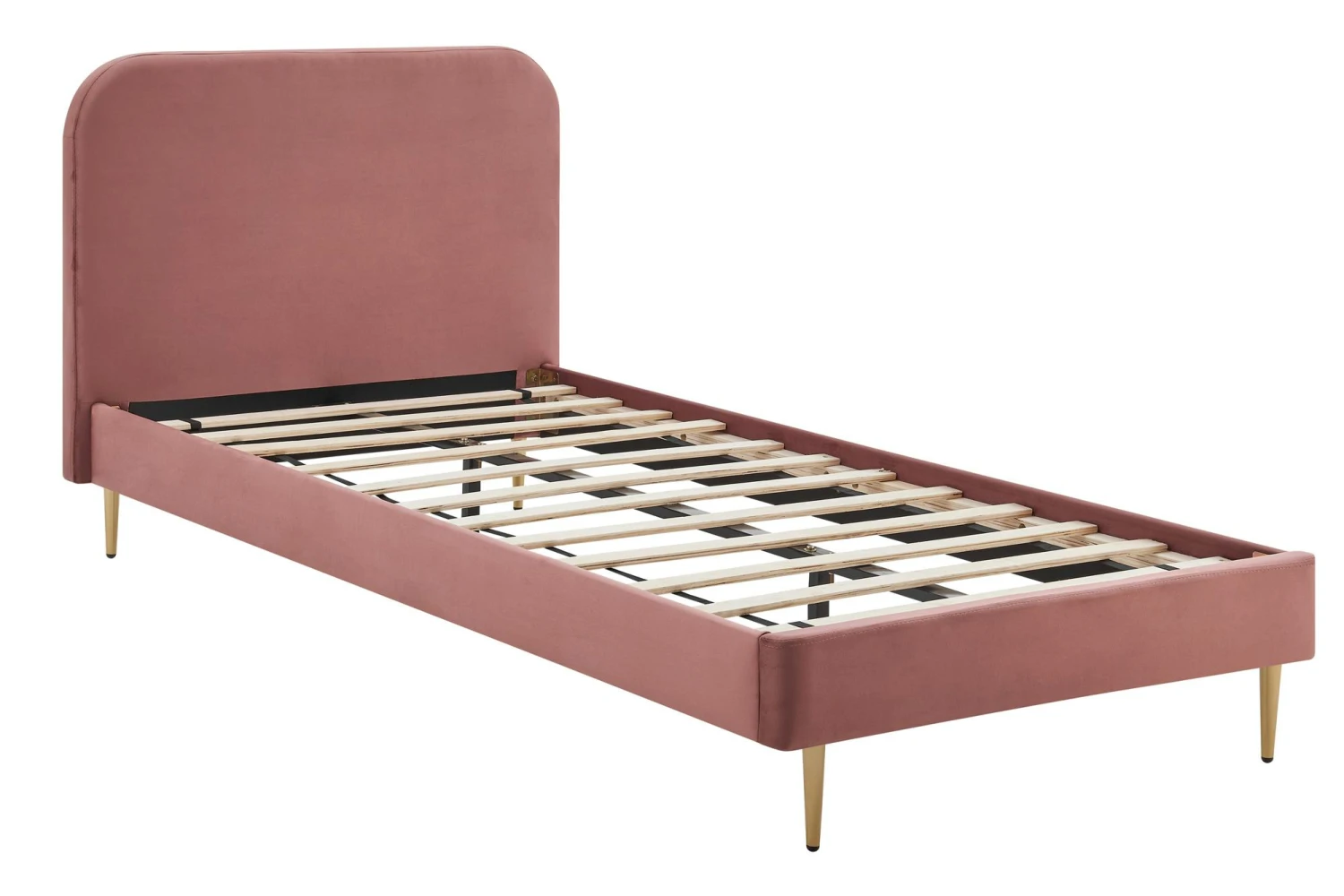 SalesFever Polsterbett | Samt | B 101,5 X T 214,5 X H 91 Cm | Beige 4 SalesFever Polsterbett | Samt | B 101,5 X T 214,5 X H 91 Cm | Beige – Bild 2