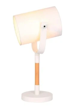 SalesFever Tischleuchte | Stoff | B 16 X T 21 X H 46 Cm | Natur