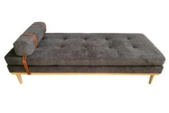 SalesFever Daybed | Mit Kopf- Und Nackenstütze | Strukturstoff | B 180 X T 75 X H 42 Cm | Anthrazit