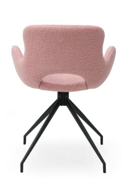 SalesFever Armlehnstuhl | 180° Drehplatte Unter Der Sitzfläche | Teddyfell (100% Polyester) | B 56 X T 57 X H 83 Cm | Rose -SalesFever 73c2356a 1868 43d8 bc7e 2bf6402b770d