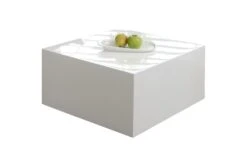 SalesFever Couchtisch Quadratisch | Hochglanz Lackiert | MDF-Holz | B 60 X T 60 X H 30 Cm | Weiß -SalesFever 761244aa 6fb1 49f8 9c07 234312a1424d