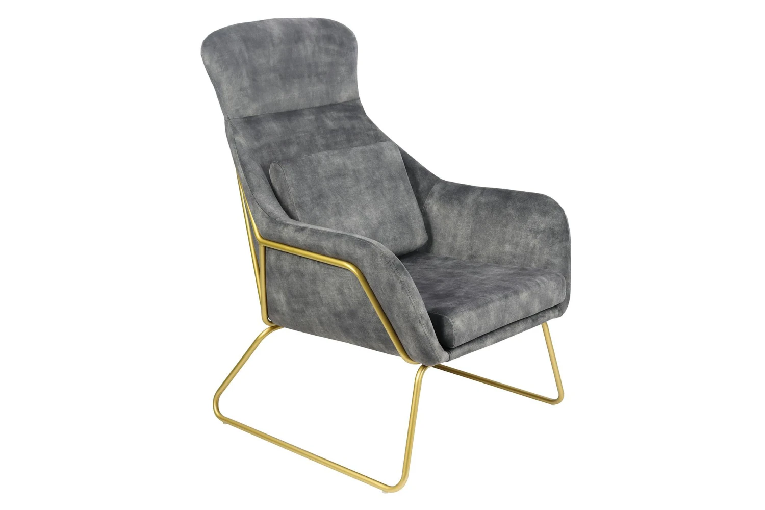 SalesFever Relaxsessel | Samtvelours | B 73 X T 80 X H 102 Cm | Blau 4 SalesFever Relaxsessel | Samtvelours | B 73 X T 80 X H 102 Cm | Blau – Bild 3