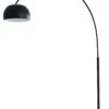 SalesFever Bogenlampe 195 Cm | Ø Lampenschirm 33 Cm | Echter Marmorfuß | B 165 X T 33 X H 195 Cm | Schwarz Lackiert -SalesFever 7b2911ae 6dc8 476e 8931 312f08f3f943 2