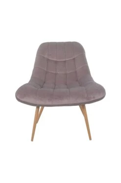 SalesFever Loungesessel Mit XXL-Sitzfläche | Bezug Stoff In Samt-Optik | Gestell Metall Schwarz | üppige Steppung | B 76 X T 87 X H 86 Cm | Rosa -SalesFever 7c9cc713 9290 42d9 8684 39d71f9f908f 3