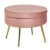 SalesFever Sitzpouf | Rund | Bezug Samt-Stoff Rose | Gestell Metall Goldfarben | B 52 X T 52 X H 41 Cm 1 SalesFever Sitzpouf | Rund | Bezug Samt-Stoff Rose | Gestell Metall Goldfarben | B 52 X T 52 X H 41 Cm -SalesFever 7dd89f51 451f 4b98 b75f ebd44daf82ef 2