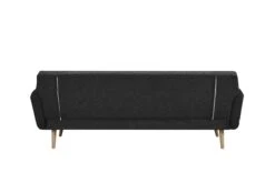 SalesFever Schlafsofa 3-Sitzer | Klappfunktion | Bezug Strukturstoff Fein | Beine Holz | B 212 X T 85 X H 79 Cm | Schwarz -SalesFever 7de0c648 86c8 4fe2 9ea9 facb8cdba123