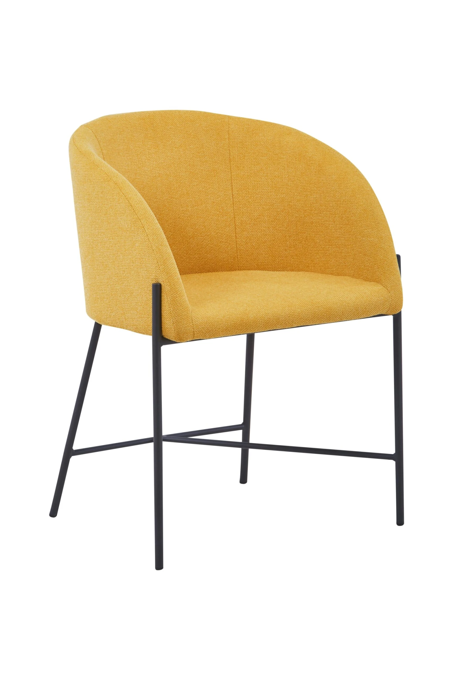 SalesFever Esszimmerstuhl | Bezug Strukturstoff | Gestell Metall Schwarz Matt | B 57 X T 46 X H 77 Cm | Rose 6 SalesFever Esszimmerstuhl | Bezug Strukturstoff | Gestell Metall Schwarz Matt | B 57 X T 46 X H 77 Cm | Rose – Bild 4