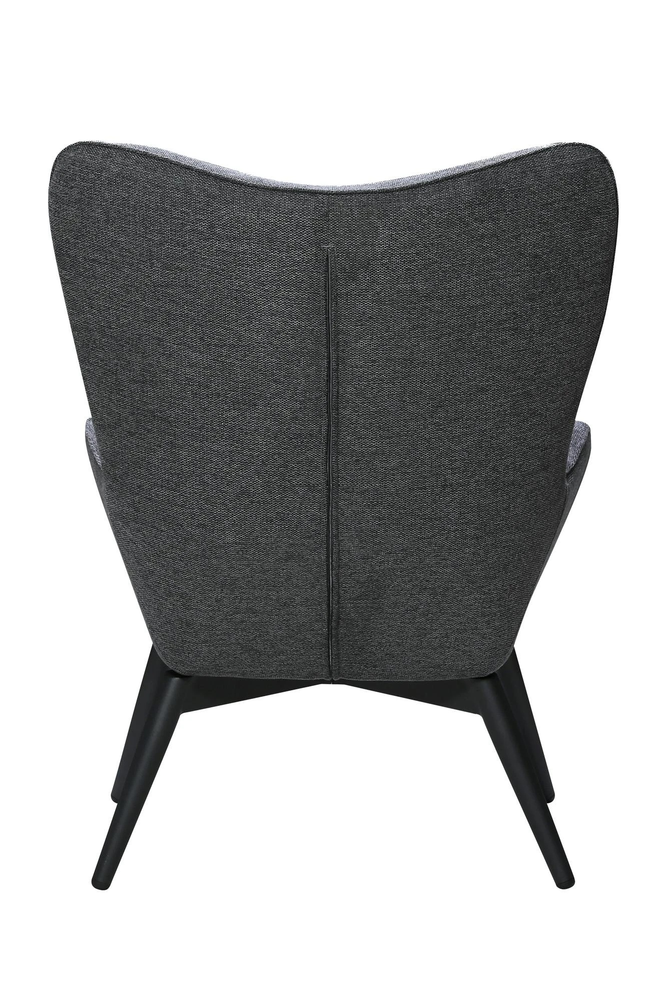 SalesFever Polstersessel Strukturstoff | Gestell Metall Schwarz Pulverbeschichtet | B 80 X T 99 X H 92 Cm | Dunkelgrau 9 SalesFever Polstersessel Strukturstoff | Gestell Metall Schwarz Pulverbeschichtet | B 80 X T 99 X H 92 Cm | Dunkelgrau – Bild 7