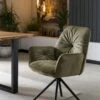 SalesFever Armlehnstuhl Mit 360 Grad Drehfunktion | Bezug Vintage Samtvelours | Gestell Metall | B 61 X T 59x H 90 Cm | Grün-schwarz 2 SalesFever Armlehnstuhl Mit 360 Grad Drehfunktion | Bezug Vintage Samtvelours | Gestell Metall | B 61 X T 59x H 90 Cm | Grün-schwarz -SalesFever 82f42978 5609 4fd6 b7ca f81237f172f4