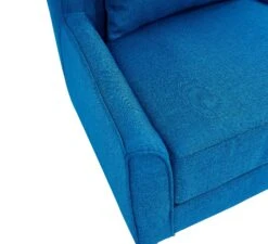 SalesFever Polstersessel Mit Armlehnen | Bezug Stoff | Beine Eichenholz | Knopfheftung | B 78 X T 82 X H 89 Cm | Dunkelblau -SalesFever 8856d350 6475 4d2f bac7 ce28a82bd6e4