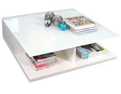 SalesFever Couchtisch Rechteckig | Mit Schublade | MDF-Holz | B 120 X T 60 X H 36 Cm | Weiß 13 SalesFever Couchtisch Rechteckig | Mit Schublade | MDF-Holz | B 120 X T 60 X H 36 Cm | Weiß -SalesFever 8c12141e 6760 4cf5 b712 7e356041fd29