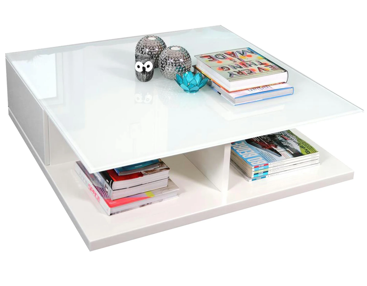 SalesFever Couchtisch Rechteckig | Mit Schublade | MDF-Holz | B 120 X T 60 X H 36 Cm | Weiß 7 SalesFever Couchtisch Rechteckig | Mit Schublade | MDF-Holz | B 120 X T 60 X H 36 Cm | Weiß – Bild 5