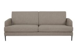 SalesFever Sofa 3-Sitzer | Bezug Strukturstoff | Gestell Metall Schwarz | B 194 X T 79 X H 78 Cm | Beige -SalesFever 8cb0d9f7 4325 4b9e a7c7 6eebac211a77 1