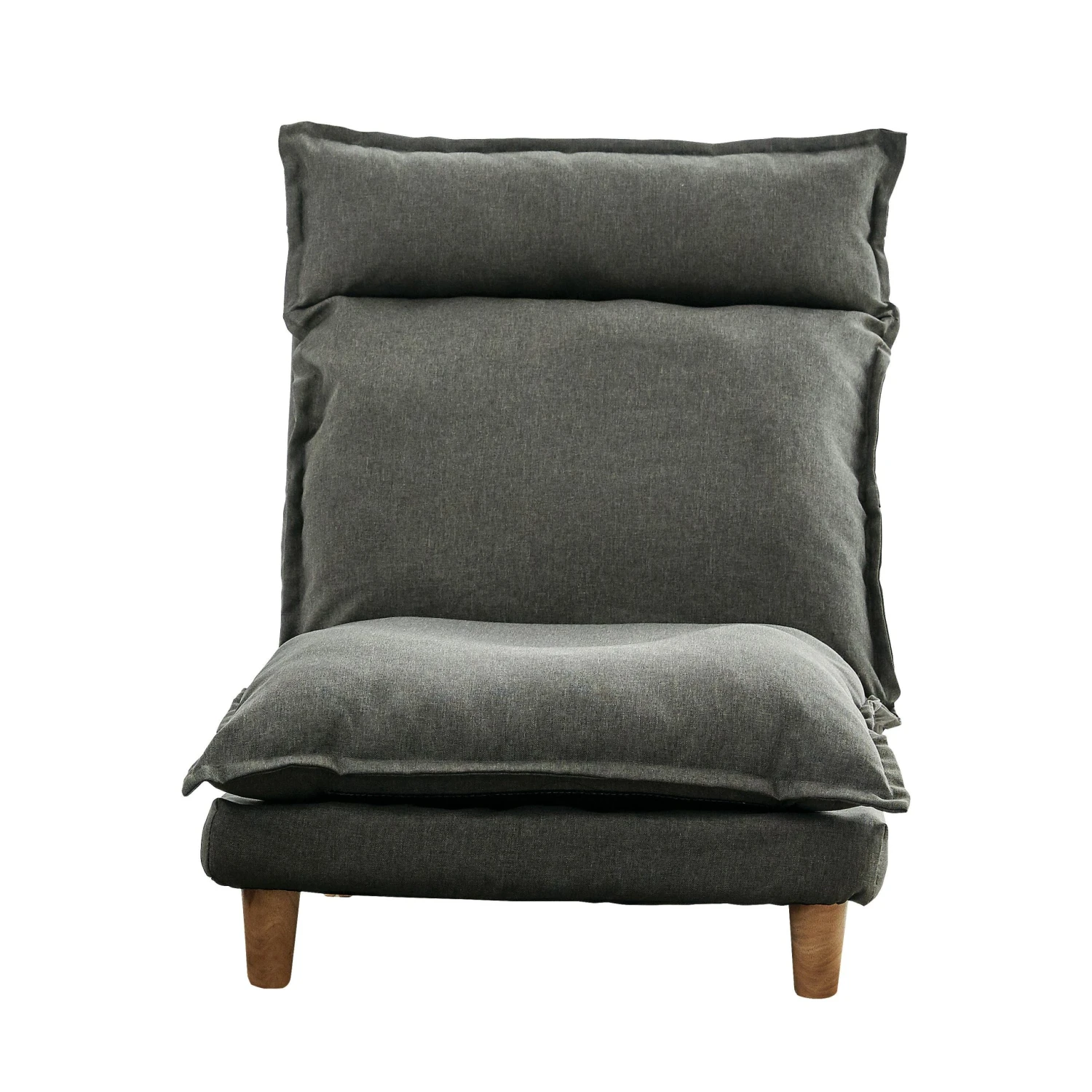 SalesFever Sessel Mit Hocker | Verstellbar | Textilbezug Aus Webstoff | Beine Eukalyptusholz | B 64 X T 81 X H 80 Cm | Grau 3 SalesFever Sessel Mit Hocker | Verstellbar | Textilbezug Aus Webstoff | Beine Eukalyptusholz | B 64 X T 81 X H 80 Cm | Grau