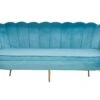 SalesFever Muschel-Sofa | 3-Sitzer | Bezug Samt-Stoff Blau | Gestell Metall Goldfarben | B 180 X T 54 X H 78 Cm 1 SalesFever Muschel-Sofa | 3-Sitzer | Bezug Samt-Stoff Blau | Gestell Metall Goldfarben | B 180 X T 54 X H 78 Cm -SalesFever 8fa61ef4 f619 4197 bc42 9db0c5bcab26 5