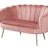 SalesFever Muschel-Sofa | Bezug Samt-Stoff | Gestell Metall Goldfarben | B 136 X T 76 X H 78 Cm | Rose 1 SalesFever Muschel-Sofa | Bezug Samt-Stoff | Gestell Metall Goldfarben | B 136 X T 76 X H 78 Cm | Rose -SalesFever 903dde28 dfba 40b1 803b ac0ea6224a63 1