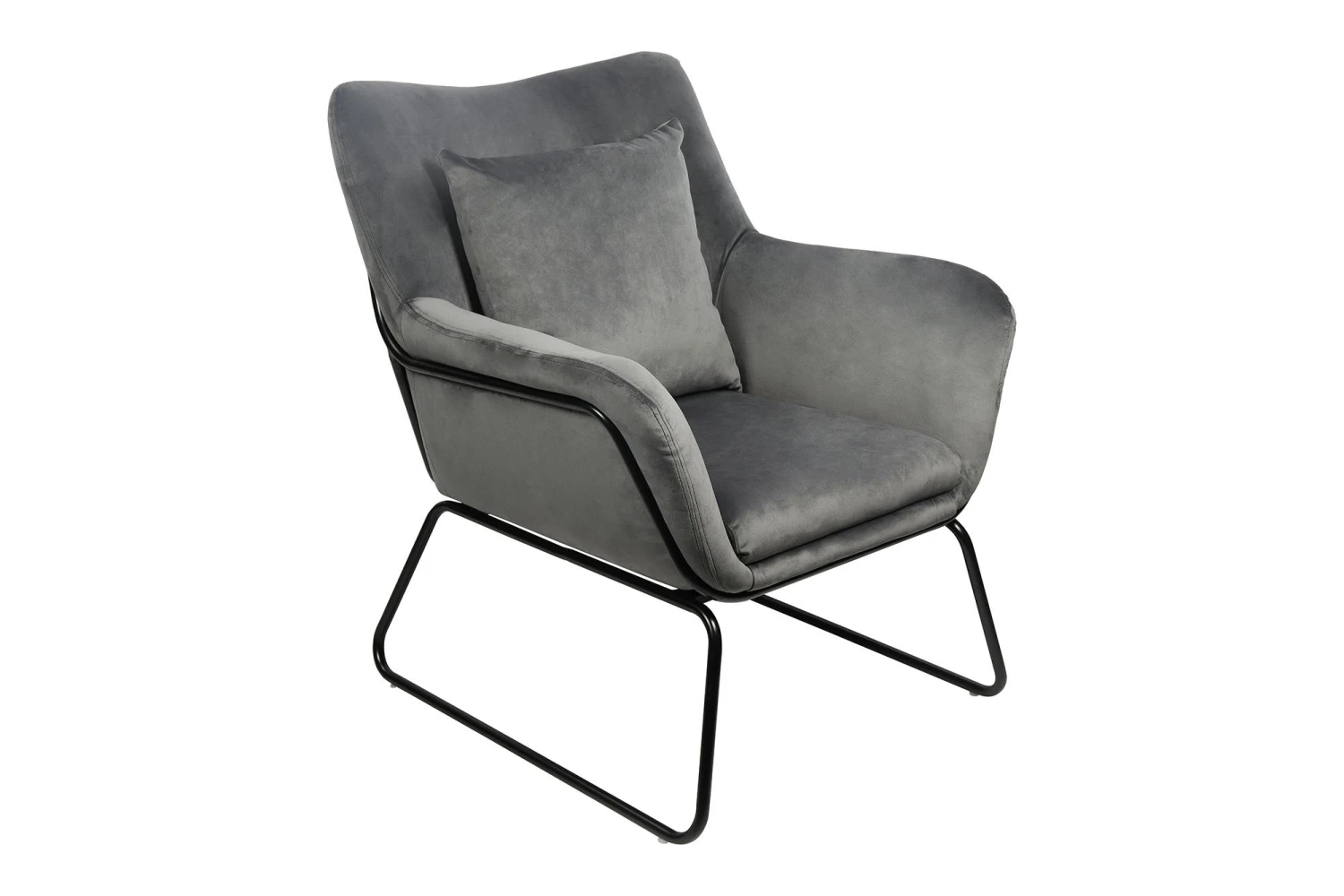 SalesFever Relaxsessel | Samtvelours | B 73 X T 80 X H 102 Cm | Blau 6 SalesFever Relaxsessel | Samtvelours | B 73 X T 80 X H 102 Cm | Blau – Bild 5