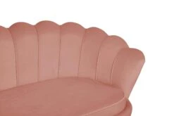 SalesFever Muschel-Sofa | 3-Sitzer | Bezug Samt-Stoff Rose | Gestell Metall Goldfarben | B 180 X T 54 X H 78 Cm -SalesFever 97206914 b82e 48aa aa63 0d3ac142bf76