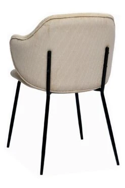 SalesFever Armlehnstuhl | 2er Set | Texturstoff | B 54 X T 55 X H 83 Cm | Beige