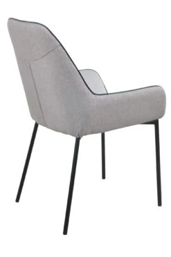 SalesFever Esszimmerstuhl 2er Set | Bezug Außen Strukturstoff | Bezug Innen Samt | Gestell Metall | B 58 X T 58 X H 89 Cm | Hellgrau - Schwarz 15 SalesFever Esszimmerstuhl 2er Set | Bezug Außen Strukturstoff | Bezug Innen Samt | Gestell Metall | B 58 X T 58 X H 89 Cm | Hellgrau - Schwarz -SalesFever a3719381 6896 47b7 8338 18e6d9a374c0