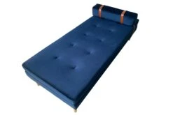 SalesFever Daybed | Mit Kopf- Und Nackenstütze | Samt | B 180 X T 75 X H 42 Cm | Blau -SalesFever a51bba50 45b1 4ef5 a679 a06639a5f998