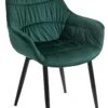 SalesFever Armlehnstuhl | Samt (100% Polyester) | B 63 X T 61 X H 81,5 Cm | Tannengrün -SalesFever a860c9cf 0728 4723 8ef0 da65d2fc6932