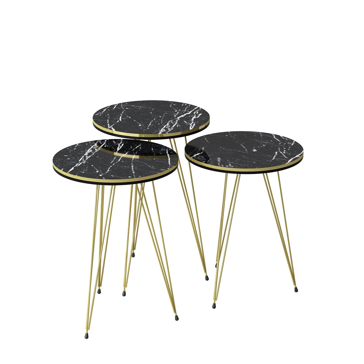 SalesFever Beistelltisch Quadratisch | MDF Mit Melaminfolie In Marmoroptik 5 SalesFever Beistelltisch Quadratisch | MDF Mit Melaminfolie In Marmoroptik – Bild 3