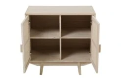 SalesFever Kommode Mit Rattan Front | 2 Türen | Korpus MDF | Beine Paulownie Holz | B 67 X T 36 X H 65 Cm | Natur -SalesFever ab5d760d 16b6 4aba b67f fd9c4ee726d8