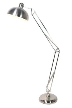 SalesFever Industriestehleuchte | 1-flammig | Stahl | B 34 X T 92 X H 173 Cm | Silber