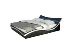 SalesFever Polsterbett 140 X 200 Cm | LED-Beleuchtung | Bezug Kunstleder | B 150 X T 247 X H 71 Cm | Schwarz-weiß 14 SalesFever Polsterbett 140 X 200 Cm | LED-Beleuchtung | Bezug Kunstleder | B 150 X T 247 X H 71 Cm | Schwarz-weiß -SalesFever acaf3e69 b717 4875 8bb3 607a5b76d800