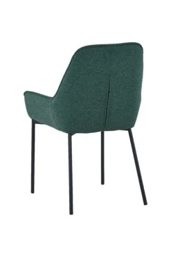 SalesFever Essgruppe 5-tlg. | 180 X 100 Cm | Tischplatte Akazie 100 Mm | Gestell Metall | 4x Stühle Strukturstoff | Tannengrün – Schwarz -SalesFever ad0a346f 9b9c 4b47 a184 832fb09862fd