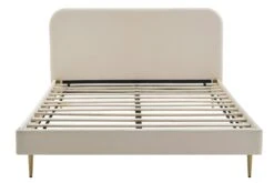 SalesFever Polsterbett | Samt | B 151,5 X T 214,5 X H 91 Cm | Beige -SalesFever af19f0ad d003 412f aac1 8ec4e115f26a