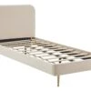 SalesFever Polsterbett | Samt | B 101,5 X T 214,5 X H 91 Cm | Beige -SalesFever baefd639 746d 4efa a859 c96cf06f91ce 1