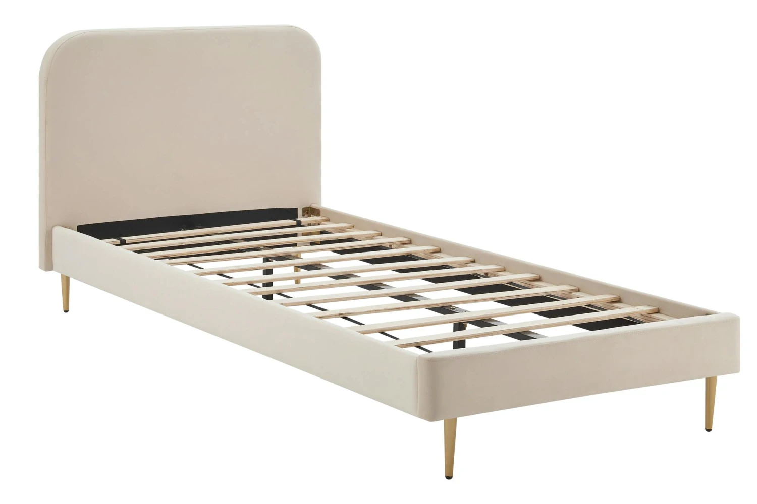 SalesFever Polsterbett | Samt | B 191,5 X T 214,5 X H 91 Cm | Beige 7 SalesFever Polsterbett | Samt | B 191,5 X T 214,5 X H 91 Cm | Beige – Bild 5