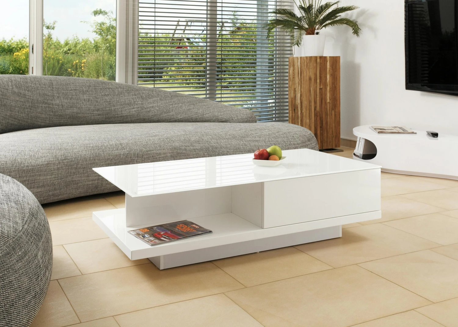 SalesFever Couchtisch Quadratisch | Zwei Schubladen | MDF-Holz | B 100 X T 100 X H 36 Cm | Schwarz 6 SalesFever Couchtisch Quadratisch | Zwei Schubladen | MDF-Holz | B 100 X T 100 X H 36 Cm | Schwarz – Bild 4