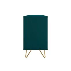 SalesFever Sideboard Aus MDF | 2 Türen Und 3 Schubladen | Beine Metall Mit Messinglegierung | B 150 X T 40 X H 70 Cm | Blau -SalesFever bc5dcfa8 c126 468e 9a20 317e7aebcff1