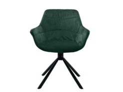 SalesFever Armlehnstuhl Mit Steppung | 360 Grad Drehfunktion | Bezug Samt | Gestell Metall | B 64 X T 63 X H 82 Cm | Türkis – Schwarz -SalesFever c26595d3 3b73 48cf a290 c1ecf0a5626e 1