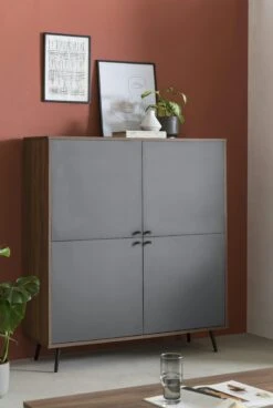 SalesFever Highboard | 1er-Set | 4 Türen | MDF | B 118 X T 39,6 X H 134 Cm | Grau 15 SalesFever Highboard | 1er-Set | 4 Türen | MDF | B 118 X T 39,6 X H 134 Cm | Grau -SalesFever c4166ab2 14f0 4431 b9da f6801dcc7a2f