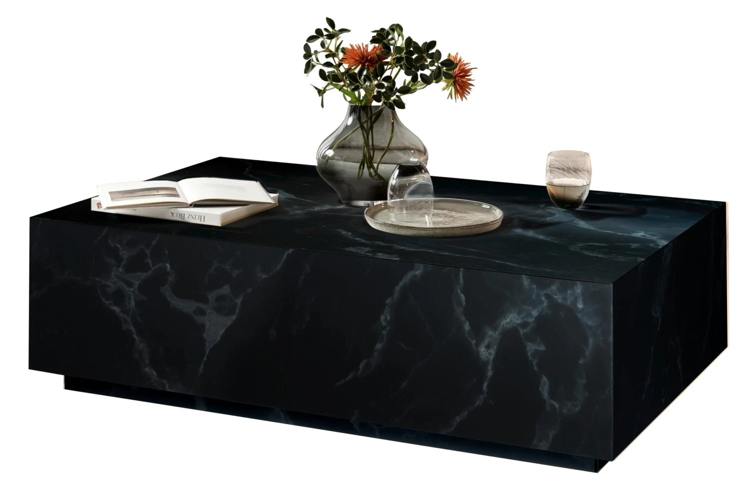 SalesFever Couchtisch | Rechteckig | Melaminfolie In Marmoroptik 6 SalesFever Couchtisch | Rechteckig | Melaminfolie In Marmoroptik – Bild 4