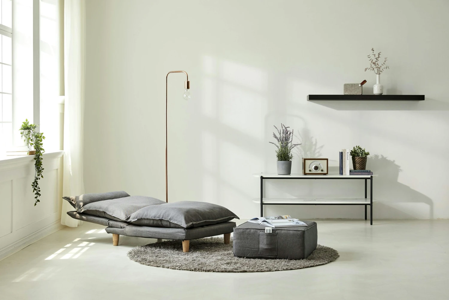 SalesFever Sessel Mit Hocker | Verstellbar | Textilbezug Aus Webstoff | Beine Eukalyptusholz | B 64 X T 81 X H 80 Cm | Grau 8 SalesFever Sessel Mit Hocker | Verstellbar | Textilbezug Aus Webstoff | Beine Eukalyptusholz | B 64 X T 81 X H 80 Cm | Grau – Bild 6