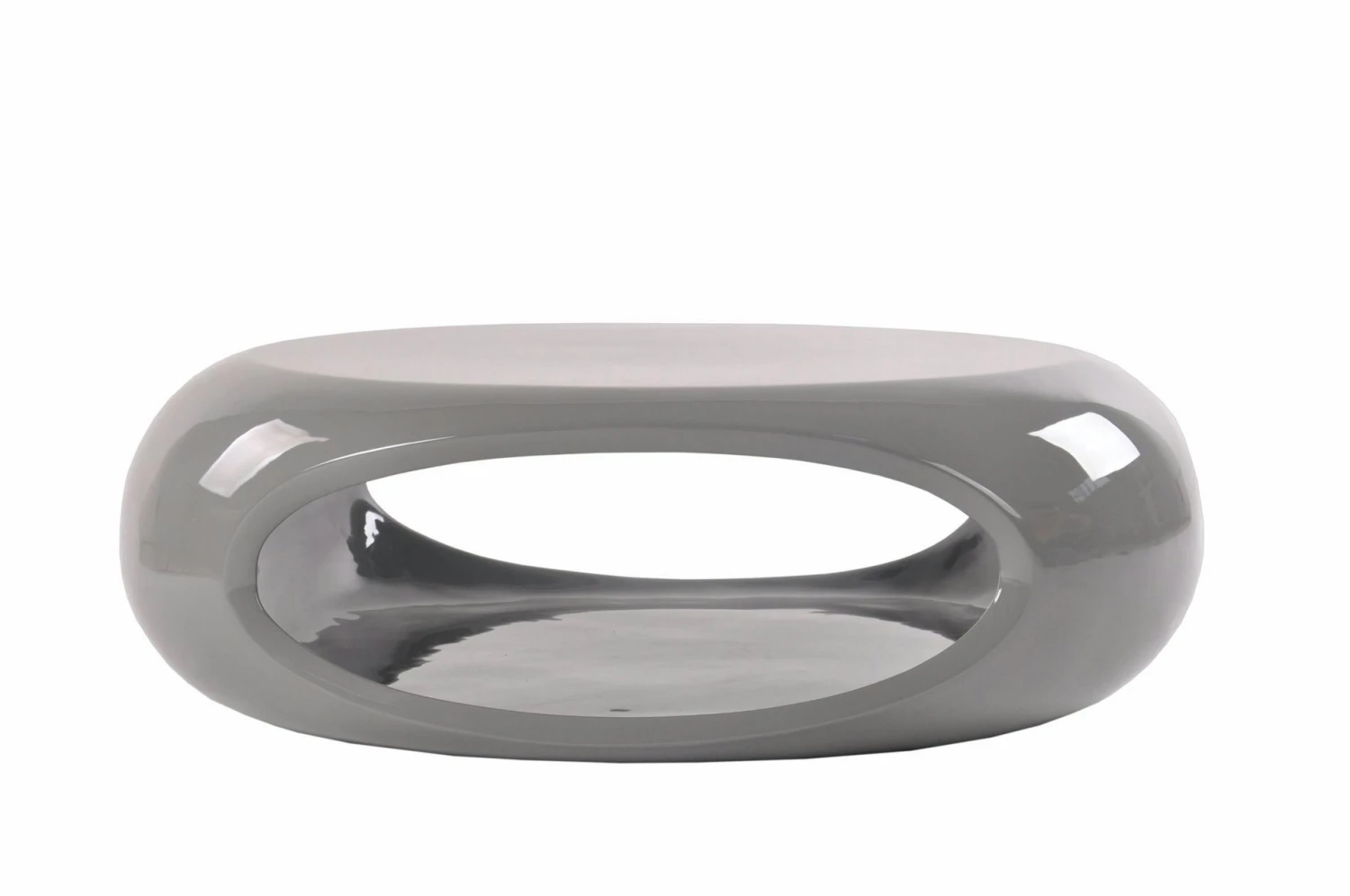 SalesFever Couchtisch Ø 100 Cm Rund | Hochglanz Lackiert | Fiberglas | B 100 X T 100 X H 38 Cm | Grau 6 SalesFever Couchtisch Ø 100 Cm Rund | Hochglanz Lackiert | Fiberglas | B 100 X T 100 X H 38 Cm | Grau – Bild 4