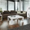 SalesFever Couchtisch Quadratisch | Hochglanz Lackiert | MDF-Holz | B 90 X T 90 X H 40 Cm | Weiß -SalesFever d253bfcb 314a 43c1 9c83 e1faf1129340