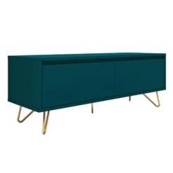 SalesFever Sideboard Mit 2 Türen, 3 Schubladen | MDF | Füße Metall | B 176 X T 39,6 X H 76 Cm | Grau-walnuss -SalesFever d266e9ed acea 41f2 9e7a 500dd6c878e2 3