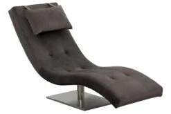 SalesFever Daybed | Mit Kopf- Und Nackenstütze | Samt | B 180 X T 75 X H 42 Cm | Grau -SalesFever d5028597 70fe 4fed b1e1 66d96377074d 3