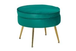 SalesFever Sitzpouf | Rund | Bezug Samt-Stoff Schwarz | Gestell Metall Goldfarben | B 52 X T 52 X H 41 Cm 12 SalesFever Sitzpouf | Rund | Bezug Samt-Stoff Schwarz | Gestell Metall Goldfarben | B 52 X T 52 X H 41 Cm -SalesFever d6523120 18a5 4ad9 8100 db40655d53b4 2